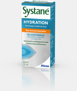 packshot lewy systane hydration bez konserwantów png